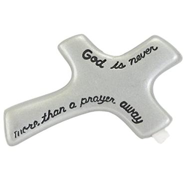 Imagem de Cathedral Art (Abbey & CA Gift) God Is Never More Than A Prayer Away Palm Cross, 7 cm x 4 cm