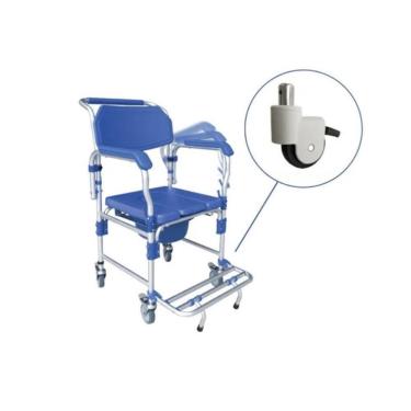 Imagem de Cadeira de banho adulto aluminio 150kg D60 Dellamed