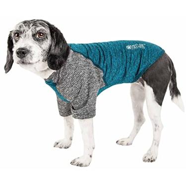 Imagem de Pet Life ® Camiseta para cães Active 'Hybreed' 4-Way Stretch Two Toned Performance