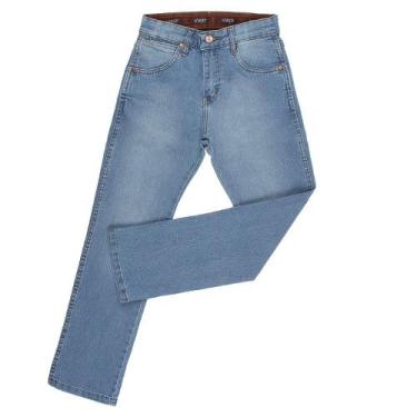 Imagem de Calça Jeans Infantil Com Elastano Azul Claro Original Wrangler 26135