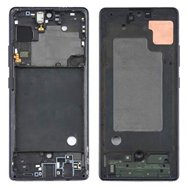Imagem de Para o for galaxy A71 5G SM-A716 Placa do moldura do quadro médio (preto)