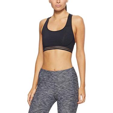 Imagem de Champion Sutiã esportivo feminino Double Dry Absolute para treino, gráfico, Champion Script/preto, XP