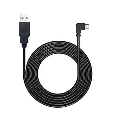 Imagem de Cabo de alimentação para câmera de painel, cabo de carregamento micro USB de 3,5 m de comprimento para câmera espelhada Dashcam, cabo USB para carregador de câmera de carro micro USB, adaptador de cabo de alimentação de ângulo de 90 graus