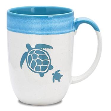 Imagem de Cape Shore Caneca decorativa para café mergulhado, tartaruga, presentes para aniversário, Natal, 473 ml
