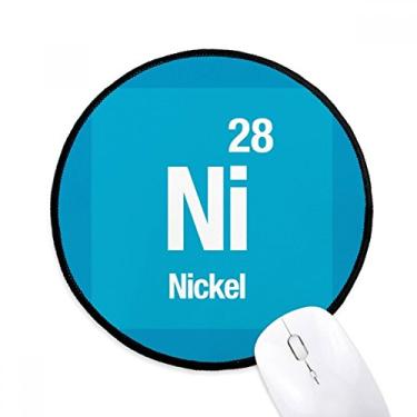 Imagem de Ni Nickel Chemical Element Science Mouse Pad Desktop Office Tapete redondo para computador