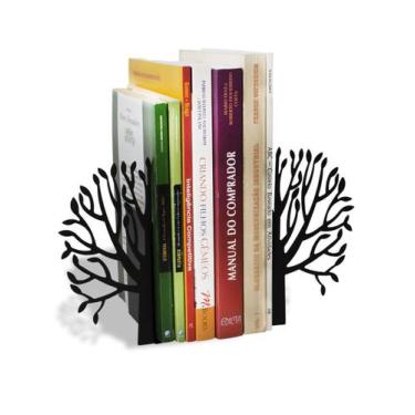 Imagem de Aparador De Livros Suporte Bibliocanto Árvores Em Aço - Geguton