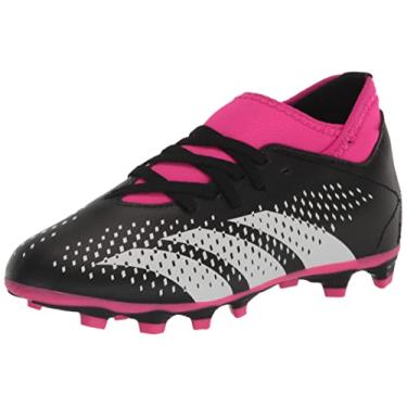 Imagem de adidas Tênis unissex Accuracy.4 Flexible Ground, Preto/Branco/Rosa choque Team (Sem Cadarço), 4.5 Big Kid