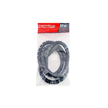 Imagem de Sforplast Sfor | Organizador De Fios E Cabos | Agrupar Cabos E Organizar Ambientes (19Mm X 1 5M Preto)