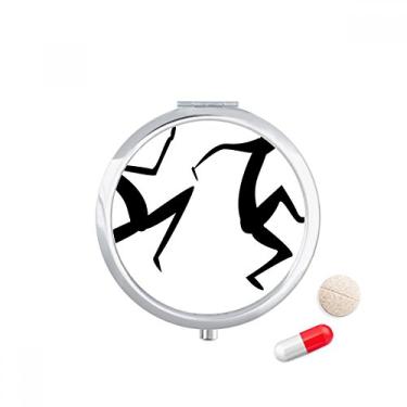 Imagem de Porta-comprimidos, porta-comprimidos, totem, abstrato, fresco, divertido, bolso para remédios