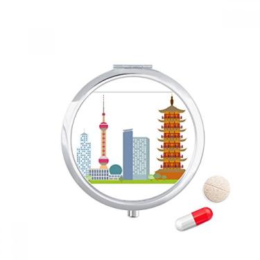 Imagem de China Architecture TV Tower padrão de ponto de referência caixa de armazenamento de medicamentos dispensador