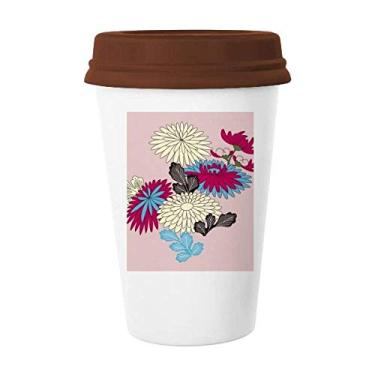 Imagem de Pintura, cultura japonesa, caneca rosa, copo de cerâmica, caneca de café