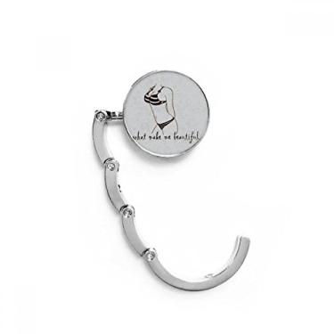 Imagem de Ilustração de beleza de biquíni gancho de mesa padrão preto gancho decorativo fecho dobrável gancho