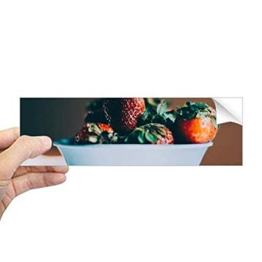 Imagem de DIYthinker Fresh Strawberry Photogrephy Fruit Picture Retangular Bumper Adesivo Notebook Janela Decalque