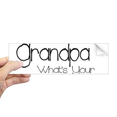 Imagem de DIYthinker Adesivo retangular I'm a Grandpa What's Your Superpower = decalque de janela para notebook