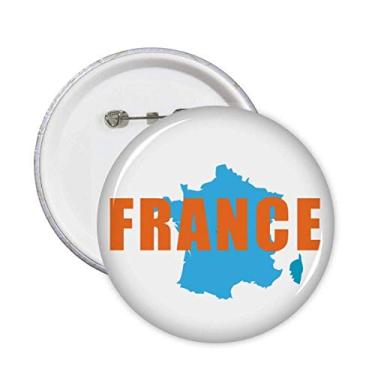 Imagem de Mapa europeu Torre França Broche Emblema Emblema Acessório Decoração 5 peças