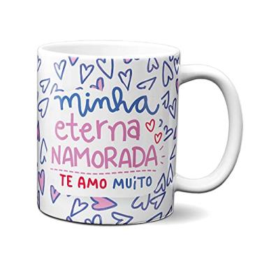 Imagem de Caneca Minha Eterna Namorada My Love Te Amo Presente Casal