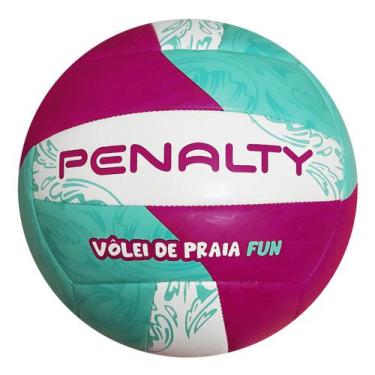 Imagem de Bola Vôlei De Praia Penalty Fun Xxi - Branco, Verde E Rosa