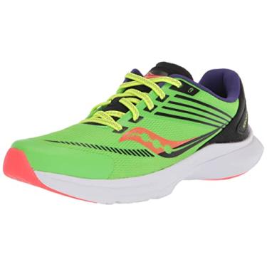Imagem de Saucony Tênis de corrida unissex infantil Kinvara 12, Vizi, 11 Wide Big Kid