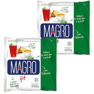 Imagem de Kit 2uni Adoçante Light Em Pó Com Stevia Magro Fit
