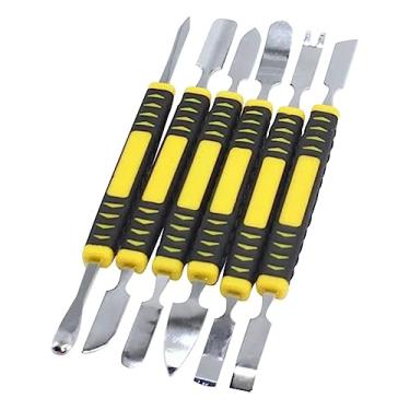 Imagem de OSALADI 1 Conjunto Pé De Cabra Para Desmontar Celular Mini Kit De Ferramentas Ferramenta De Abertura De Celular Barra De Alavanca De Bolso Ferramenta De Raspagem Tábua Aço Inoxidável Metal