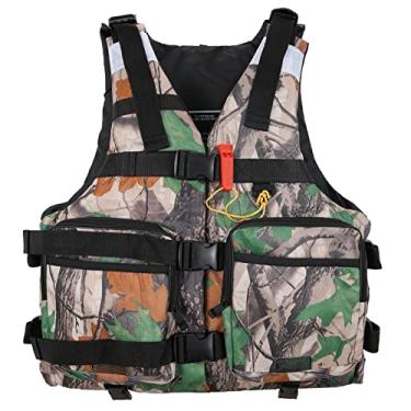 Imagem de CIADAZ Colete salva-vidas de esporte de água colete salva-vidas reflexivo para caiaque pesca vela flutuação colete de segurança de vida