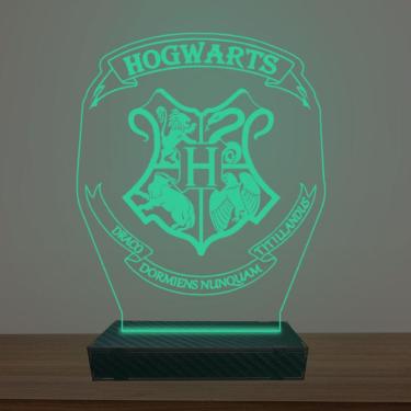 Imagem de Luminária Led 3d Hogwarts Harry Potter Abajur Luxo