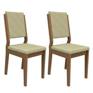 Imagem de Conjunto 2 Cadeiras Carol Imbuia/ - pr Móveis Marfim