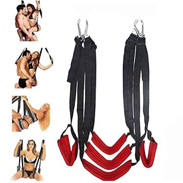 Imagem de ARIASS Balanço de amor para mulheres Balanço sexual confortável com encosto de cabeça Brinquedo sexual para casais Balanço sexual extremo com almofadas extra largas SM Bondage, brinquedos sexuais adul