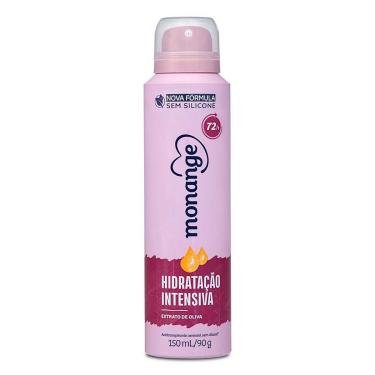 Imagem de Desodorante Aerosol Antitranspirante Monange Feminino Hidratação Intensiva com 150ml 150ml