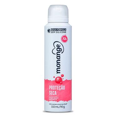 Imagem de Desodorante Aerosol Monange Proteção Seca Feminino com 150ml 90g