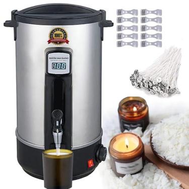Imagem de MáQuina De Cera De Beleza, Pote De Derretimento De Vela EléTrica De 8-35L, Temperatura De 80-230 ° F, Sistema De Aquecimento De Chassi Completo, Para ProduçãO Em Massa De SabãO De Vela,8L