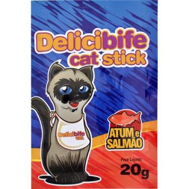 Imagem de Petisco Delicibife Cat Para Gatos Sabor Atum E Salmão 20G - Deliciosso