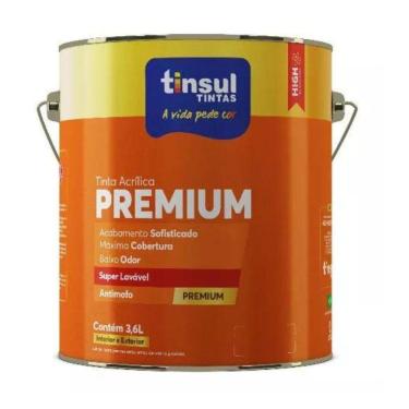 Imagem de Tinta acrílica premium branco fosco 3,6l | tinsul