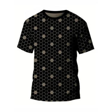 Imagem de Camiseta Adulta Esportiva Malha Dry Preto Com Cinza - Calupa