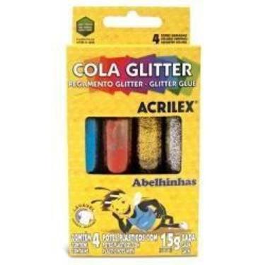 Imagem de Cola Gliter 4 Cores Acrilex - Acrilex Tintas Especiais S.A.
