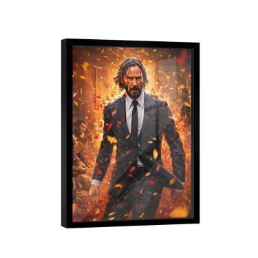 Imagem de Quadro John Wick Orange -- Br Artes