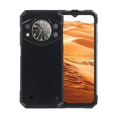 Imagem de WDMYLFTW Capa de silicone para Cubot Kingkong AX, capa protetora de corpo inteiro com toque macio e sedoso, à prova de choque com forro de microfibra (preto)