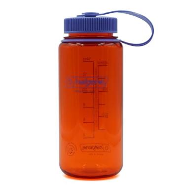 Imagem de Nalgene Garrafa de água Sustain Tritan livre de BPA feita com material derivado de 50% de resíduos de plástico (usando equilíbrio de massa certificado ISCC), 473 ml, boca larga, laranja marmelada