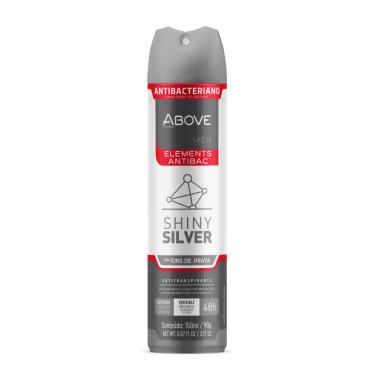 Imagem de Desodorante Antitranspirante Aerosol Above Men Elements Antibac Shiny Silver 48H 150Ml