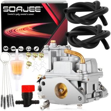 Imagem de SOAJEE Kit de carburador compatível com Mercury Mariner Mercruiser 8HP 9,9HP motor de popa 4 tempos 3303-895110T01 3303-895110T11 895110T15 8M010837 13303-8M0104462 13303-8M0104462 00-8 mm 0167272