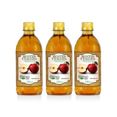 Imagem de Kit 3 Vinagre De Maçã Orgânico Montes Verdes 530ml
