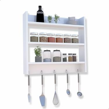 Imagem de Porta Tempero para condimentos de parede tres prateleiras BR