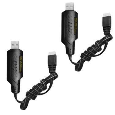 Imagem de Fytoo 2 cabos de carregamento USB 2S 7,4V 1A para bateria Lipo 7,4V 2S com conector XH-3P RC carro RC Barco. Drone RC. Pistola de airsoft. Caminhão. Veículo de engenharia. RC Toys Cabo de carregamento