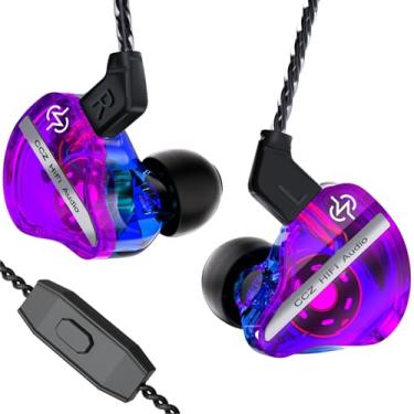 Imagem de CCZ DC01 Pro Fones de ouvido para jogos com microfone, iems para jogos, fones de ouvido com fio com cancelamento de ruído supergraves, fones de ouvido intra-auriculares de 3,5 mm para computador