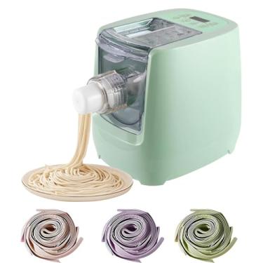 Imagem de LNNLMM Máquina Elétrica Automática para Fazer Macarrão (600g) - 13 Formatos + 5 Minutos de Cozimento - Fácil de Usar - Verde