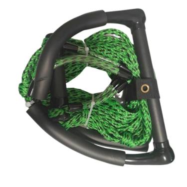 Imagem de kowaku Corda de esqui aquático corda de reboque de wakeboard durável resistente portátil leve corda de reboque de esqui aquático barco surf corda para, Verde