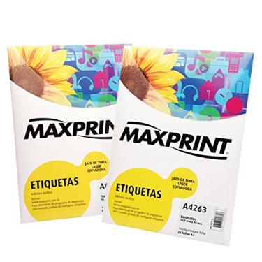 Imagem de Etiqueta Para Impressora A Laser Com 100 Folhas 115Mm 493689 - Maxprint