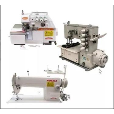 Imagem de COMBO:1 Reta+1overlock +1galoneira Industriais+12m Garantia - Yamata, 