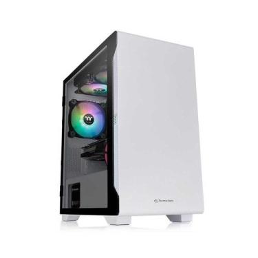 Imagem de Gabinete Gamer Thermaltake Versa S100 Tg  White Ca-1q9-00s6wn-00