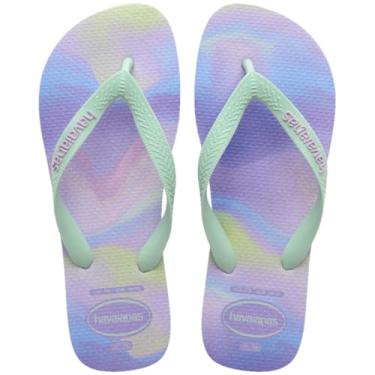 Imagem de Chinelo Havaianas Feminino Top Fashion Degradê (Roxo, BR, Adulto, Faixa Numérico, M, 33, 34)